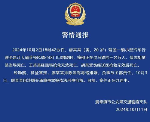 景德镇一家三口被撞身亡事件，警方的通报与背后的警示反思